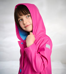 Hatley Girls Raspberry Rose Rain Jacket