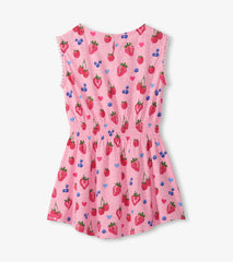 Hatley Girls Summer Berries Smocked Waist Dress