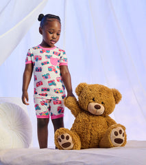 Hatley Girls Sketchy Cameras Bamboo Short Pajama Set