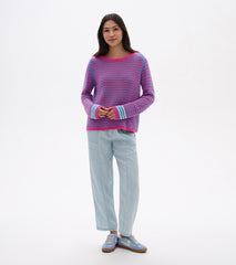 Hatley Pointelle Stripe Sweater - South East Summer