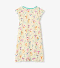 Hatley Girls Springtime Hummingbirds Ruffle Hem Nightdress