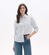 Hatley Relaxed Button Down - Cashmere Blue Stripes