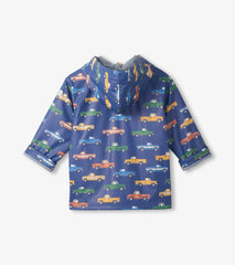 Hatley Boys Trucks Zip-Up Rain Jacket