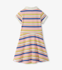 Hatley Girls Vintage Camp Stripe Pique Polo Dress