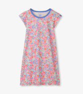 Hatley Girls Whimsical Flowers Ruffle Hem Nightdress