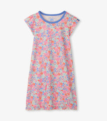 Hatley Girls Whimsical Flowers Ruffle Hem Nightdress