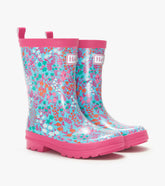 Hatley Girls Wildflowers Shiny Rain Boots