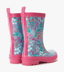 Hatley Girls Wildflowers Shiny Rain Boots