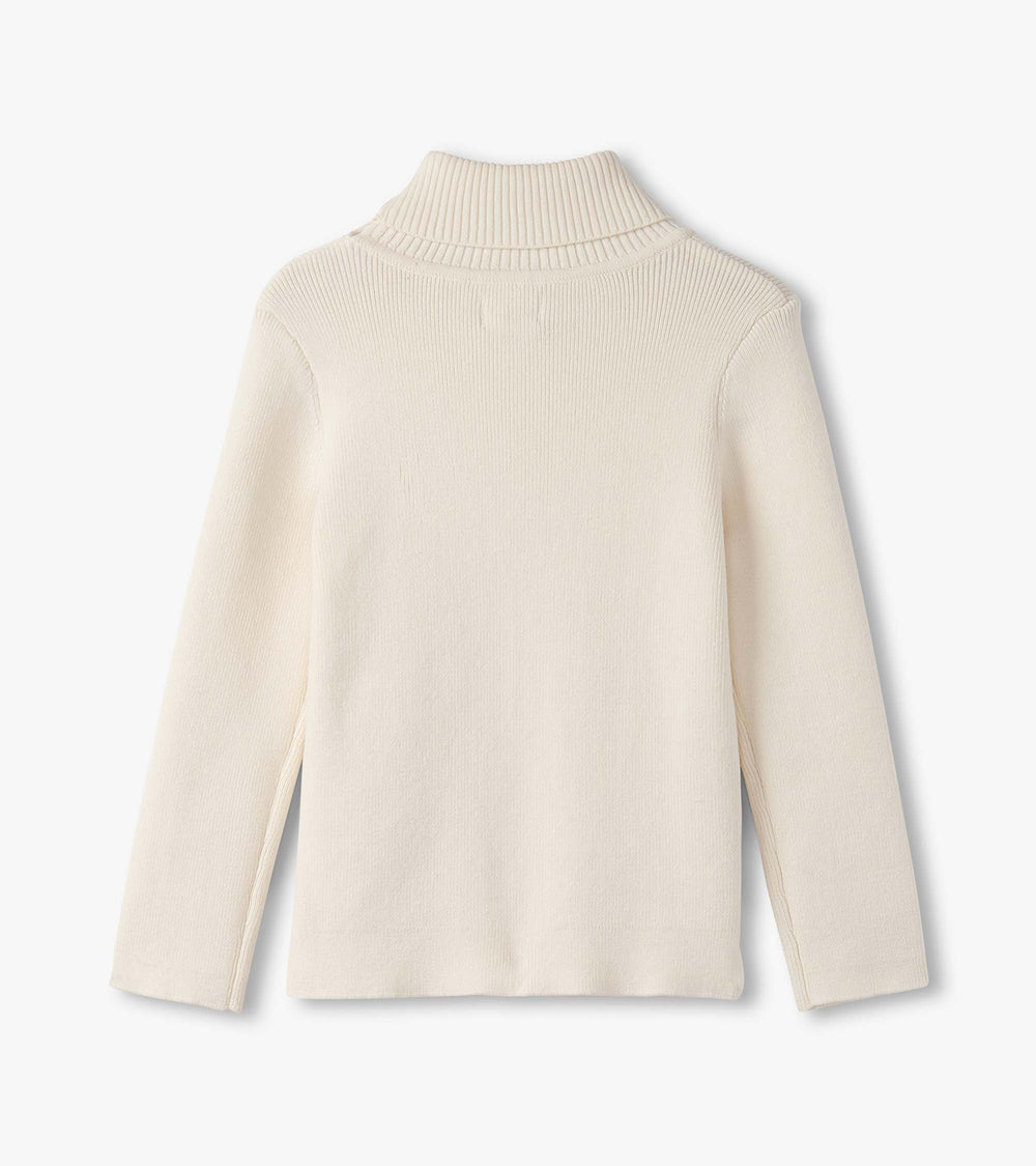 Hatley Girls Cream Turtleneck
