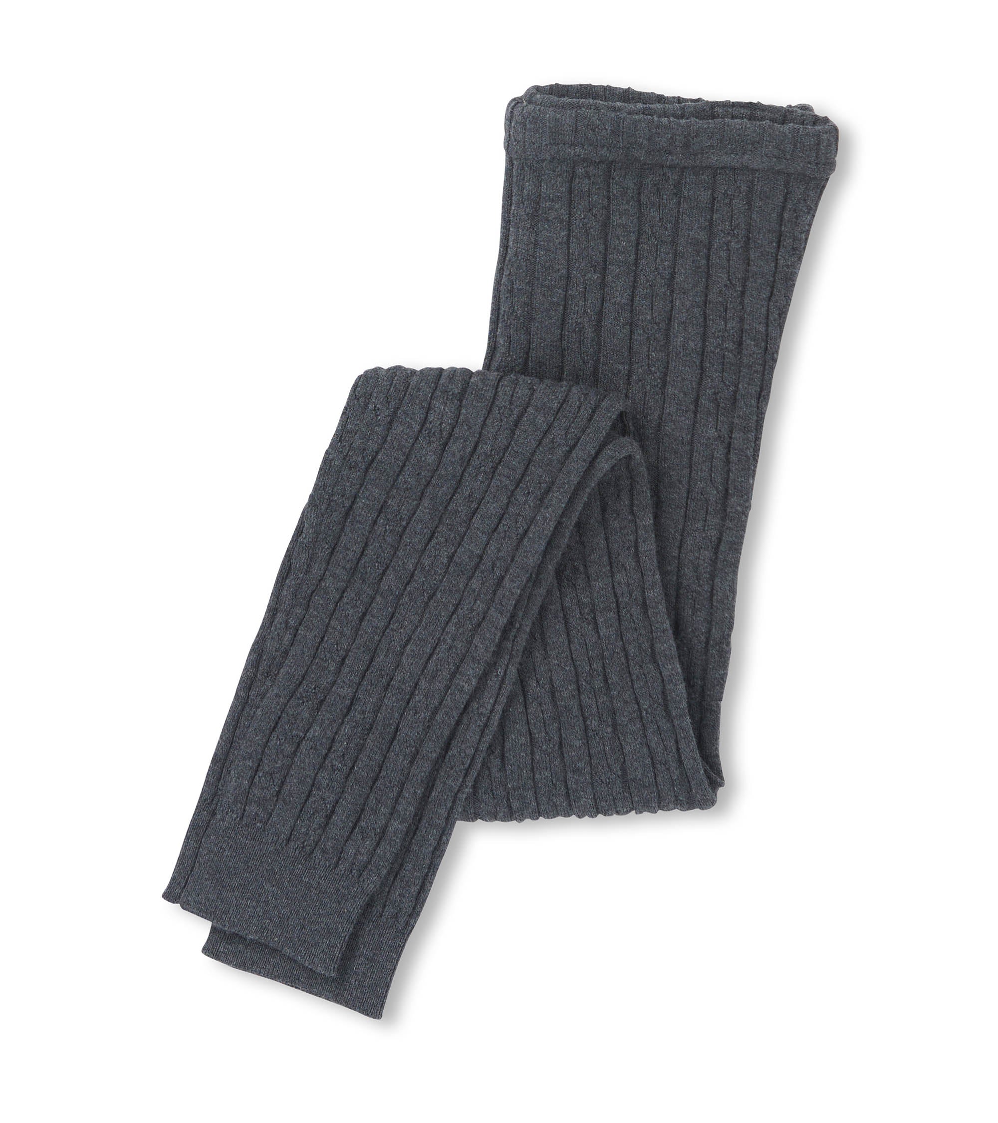 Hatley Girls Charcoal Cable Knit Tights