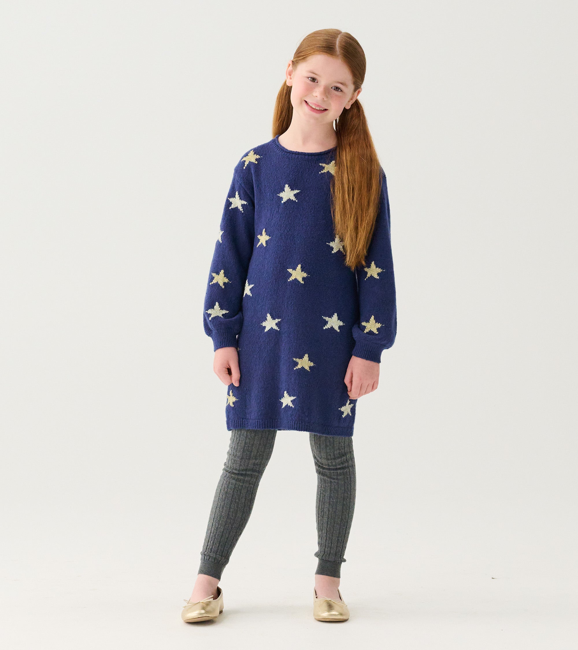 Hatley Girls Charcoal Cable Knit Tights
