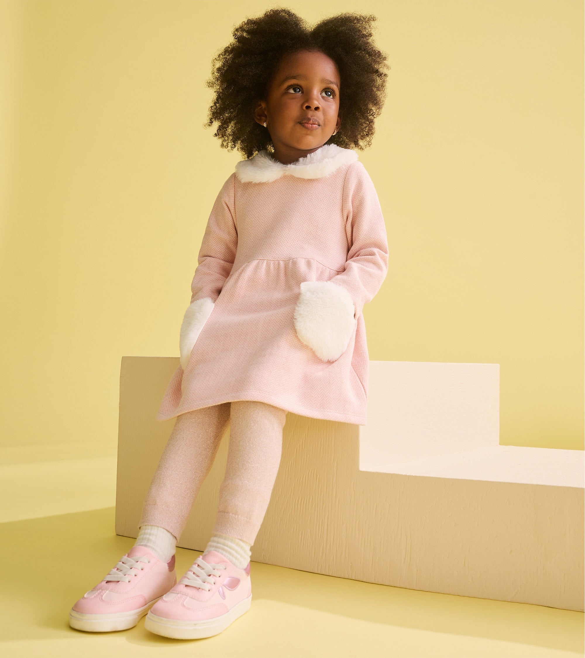 Hatley Baby Girls Gold Glitter Cable Knit Leggings