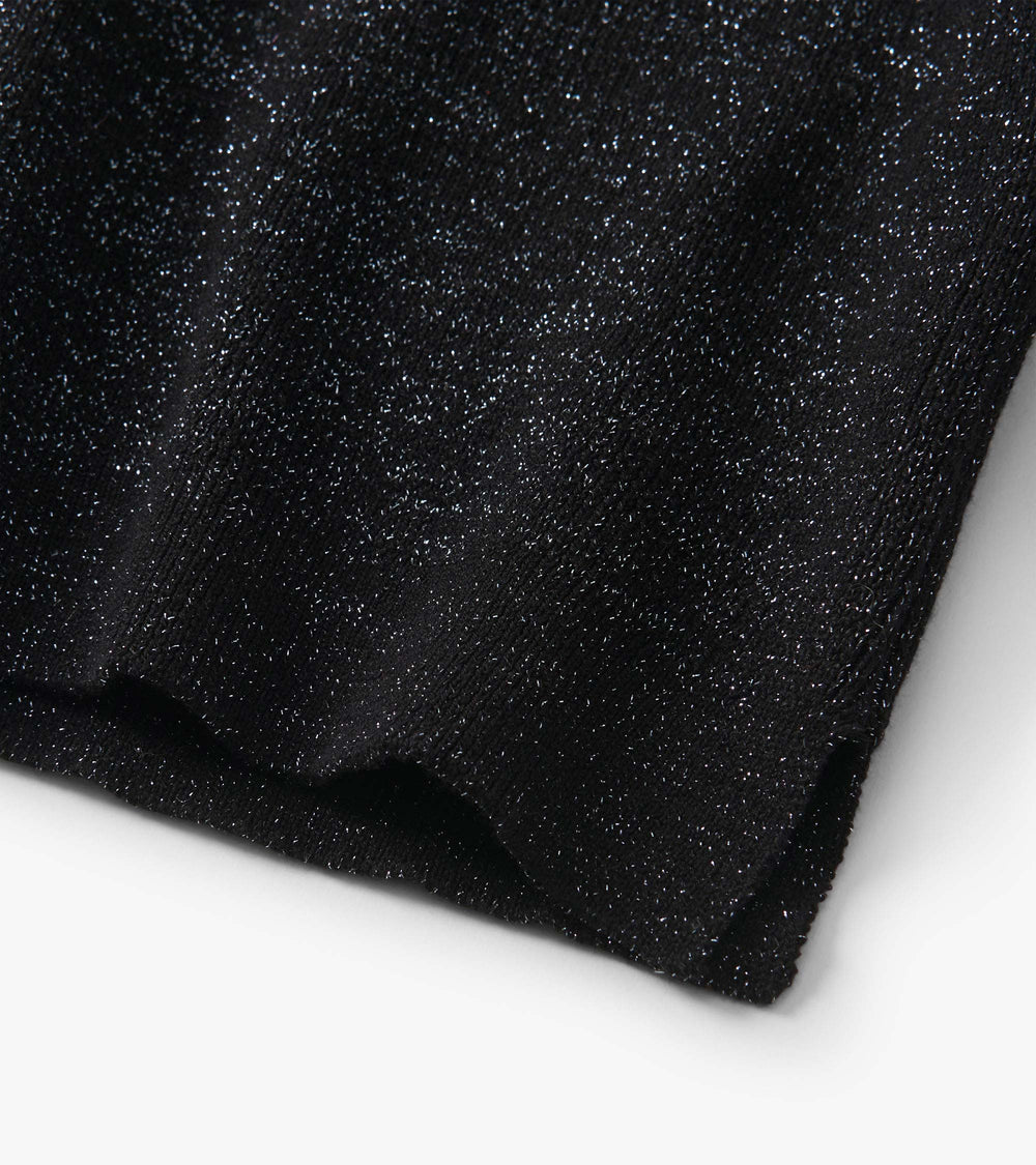 Hatley Girls Black Glitter Turtleneck