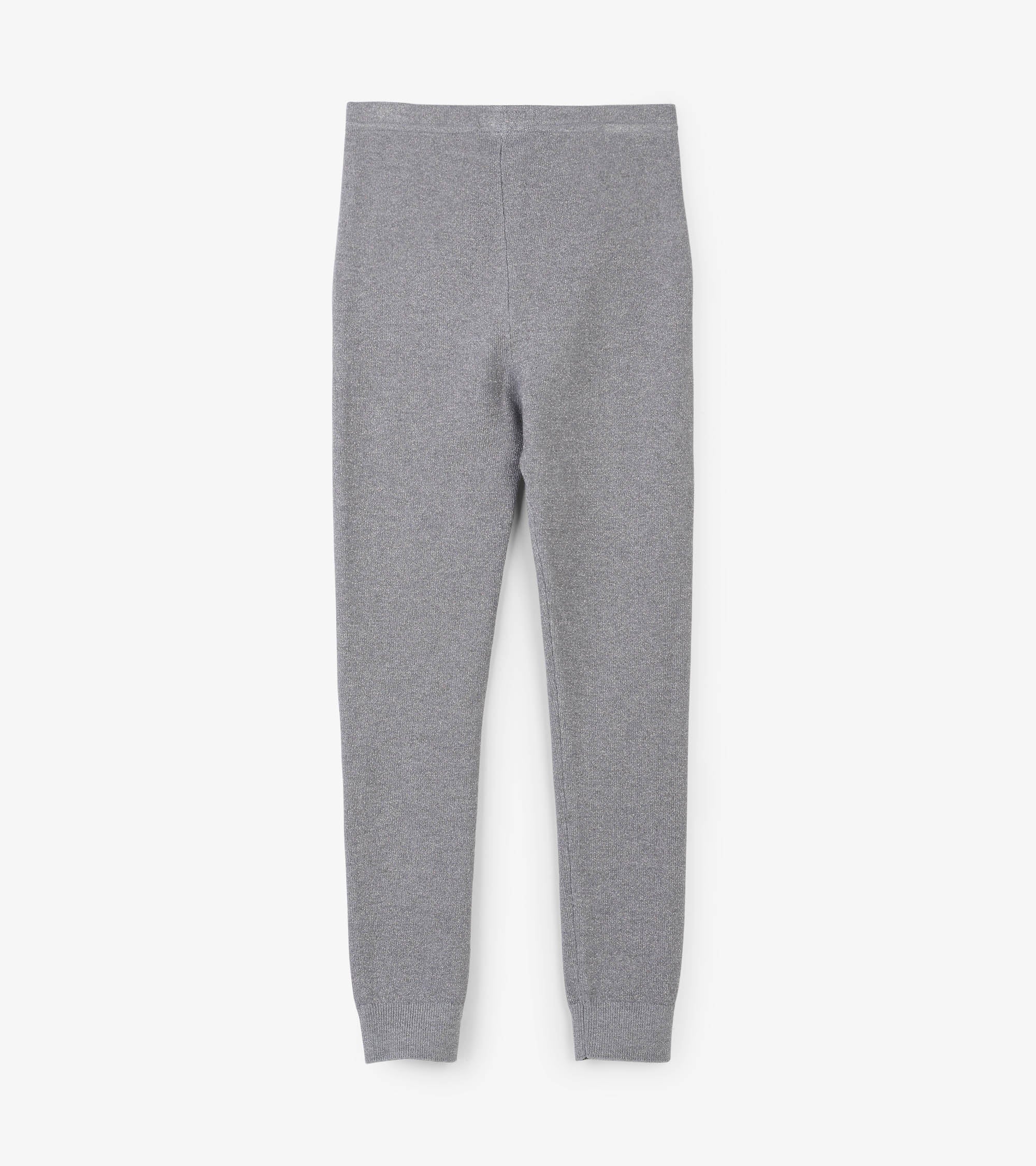 Hatley Girls Silver Shimmer Cable Knit Leggings