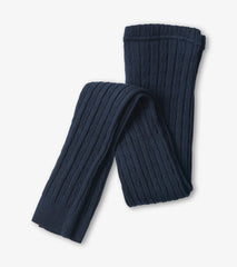 Hatley Girls Navy Cable Knit Tights