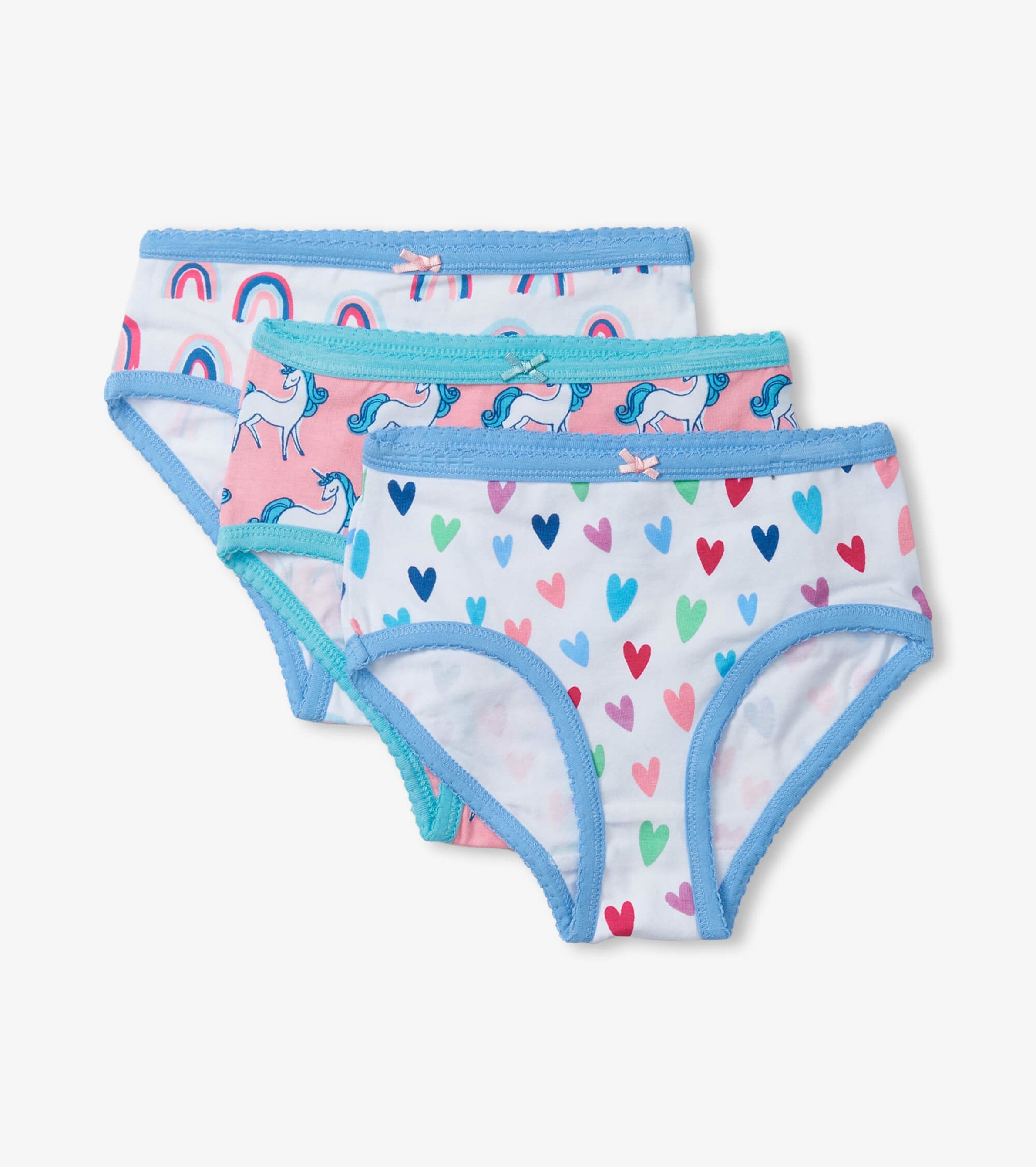 Hatley Pretty Patterns Girls Brief Underwear 3 Pack