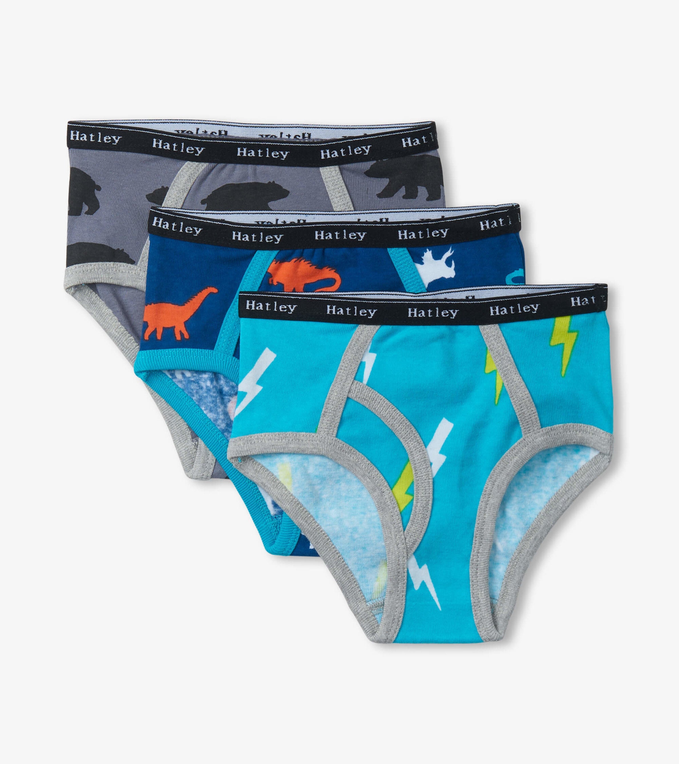 Hatley Boys Silhouette Nature 3 Pack Classic Briefs