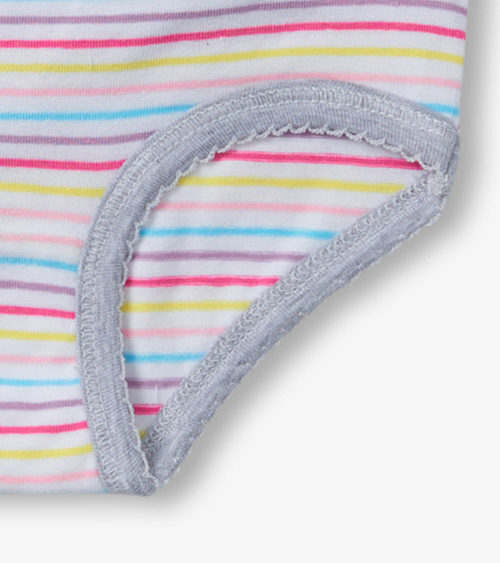 Hatley Girls Vibrant Stripes 3 Pack Hipster Underwear