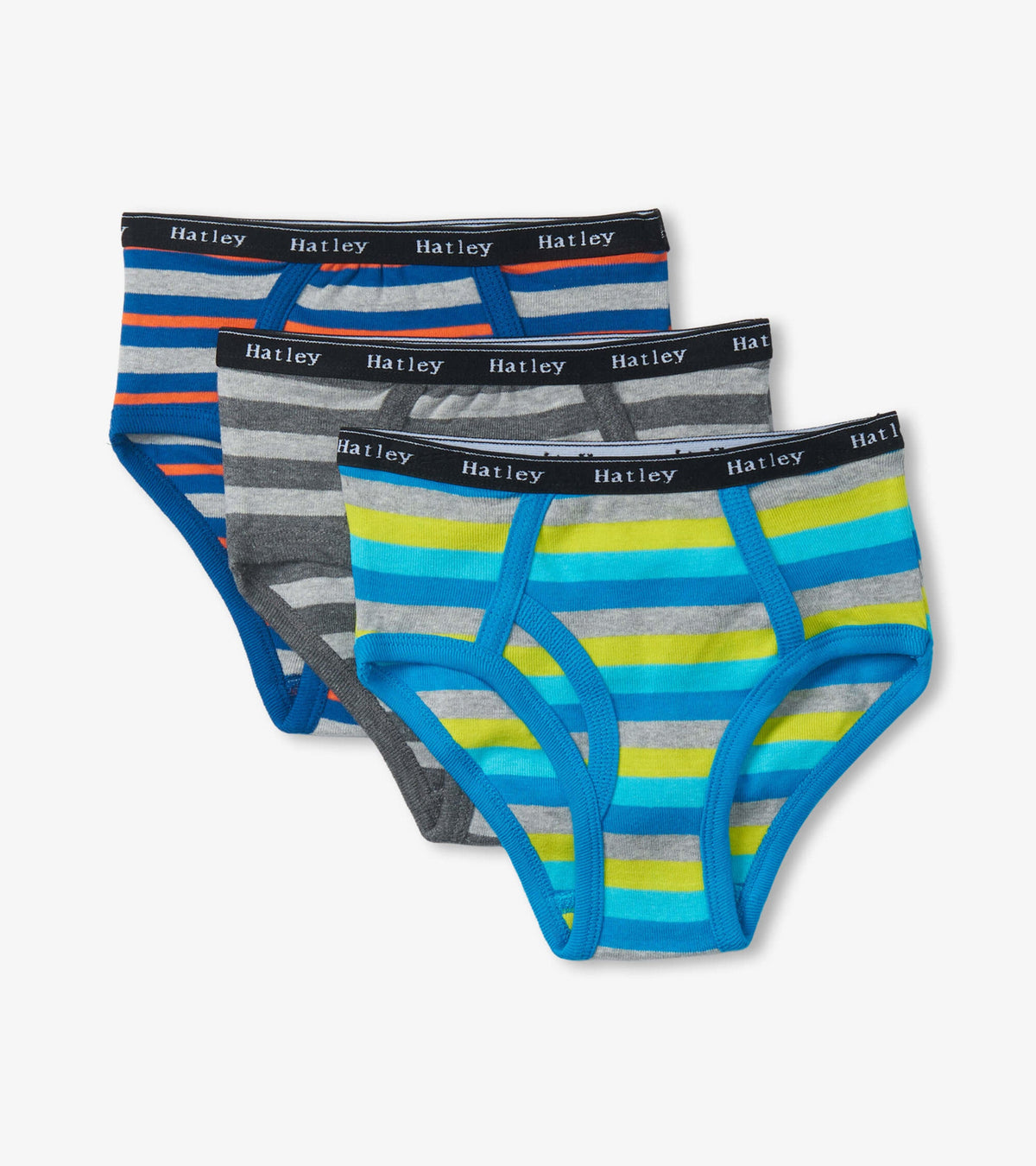 Hatley Boys Stripes 3 Pack Classic Briefs