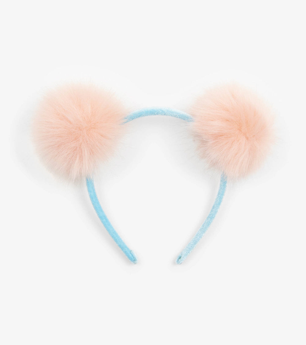 Hatley Fluffy Pink Pom Poms Headband