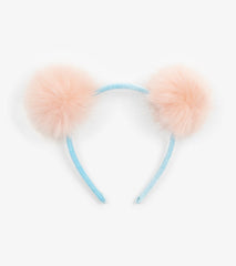 Hatley Fluffy Pink Pom Poms Headband