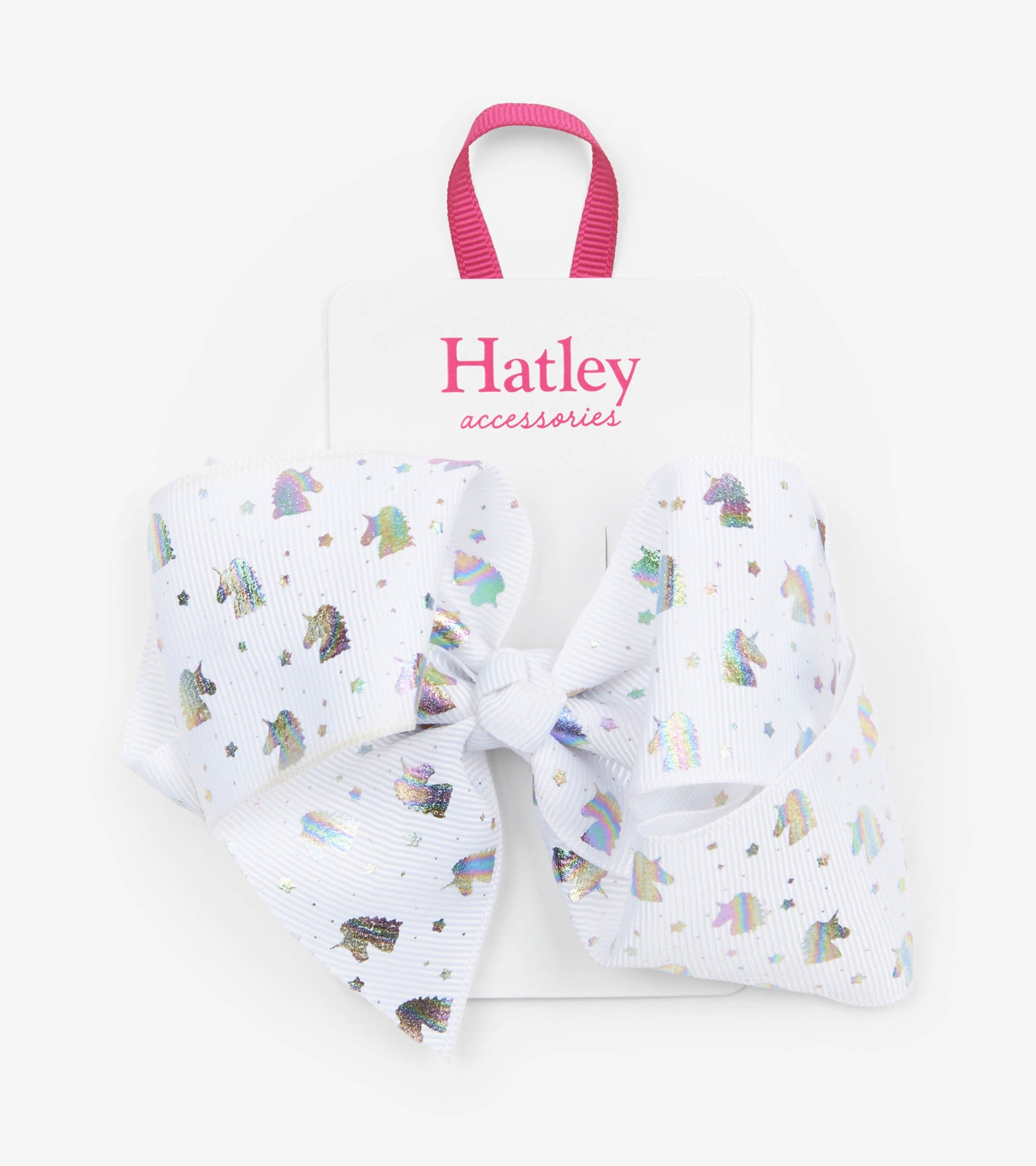 Hatley Metallic Unicorns Bow Hair Clip
