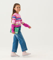 Hatley Girls Stretch Denim Wide Leg Pants
