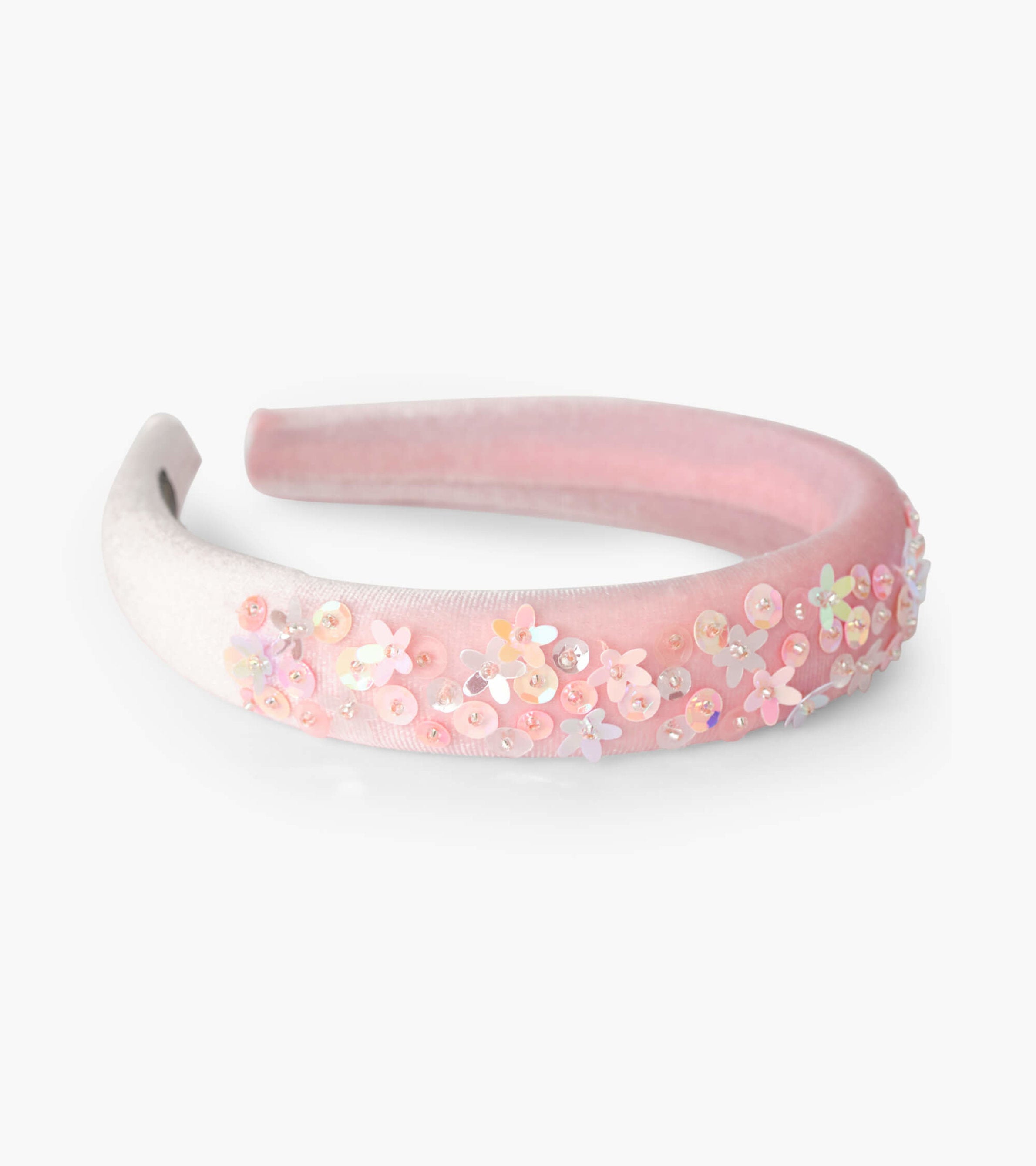 Hatley Rose Shadow Velvet Puff Headband
