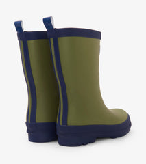 Hatley Kids Forest Green Matte Rain Boots