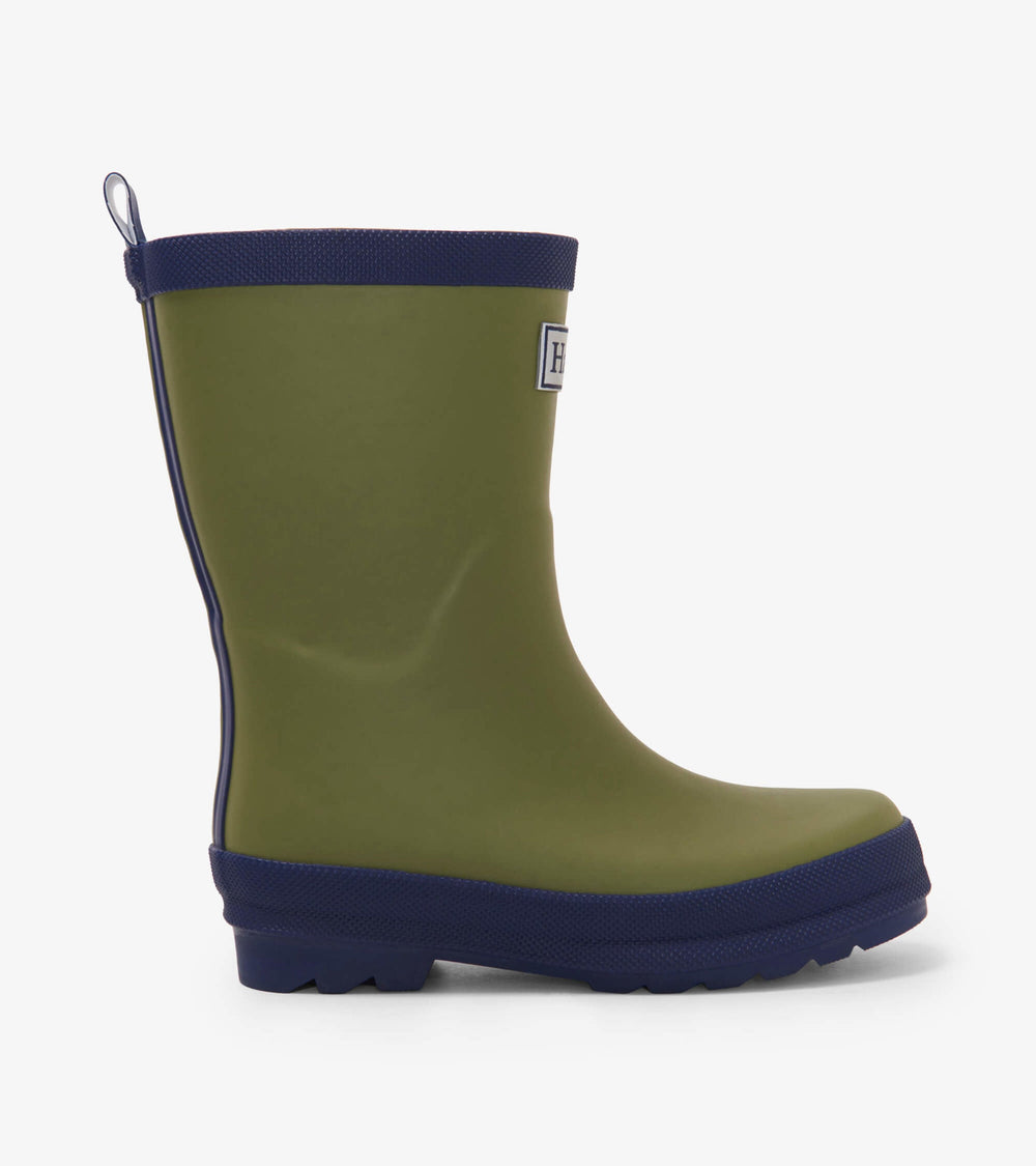 Hatley Kids Forest Green Matte Rain Boots