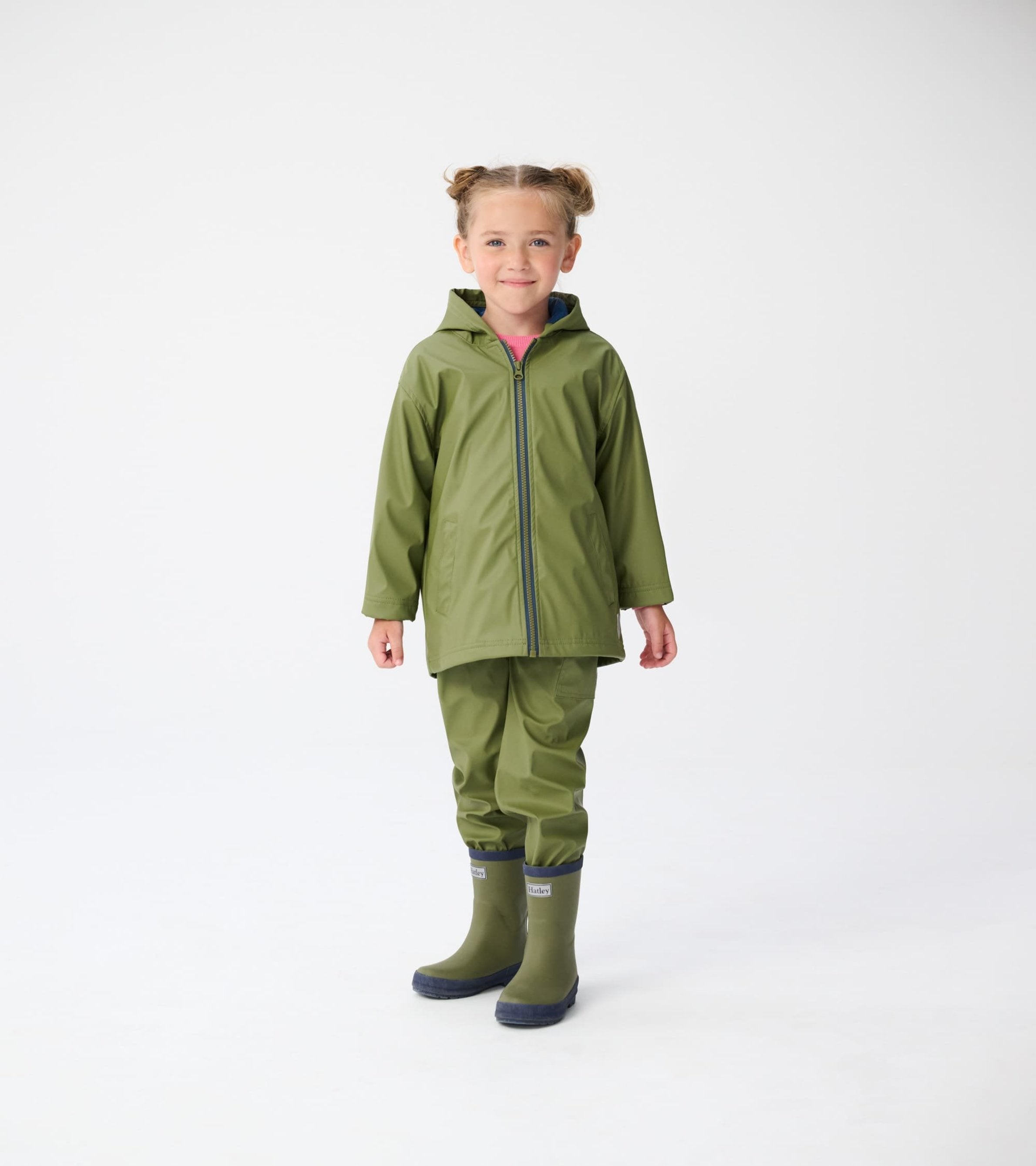 Hatley Kids Forest Green Matte Rain Boots