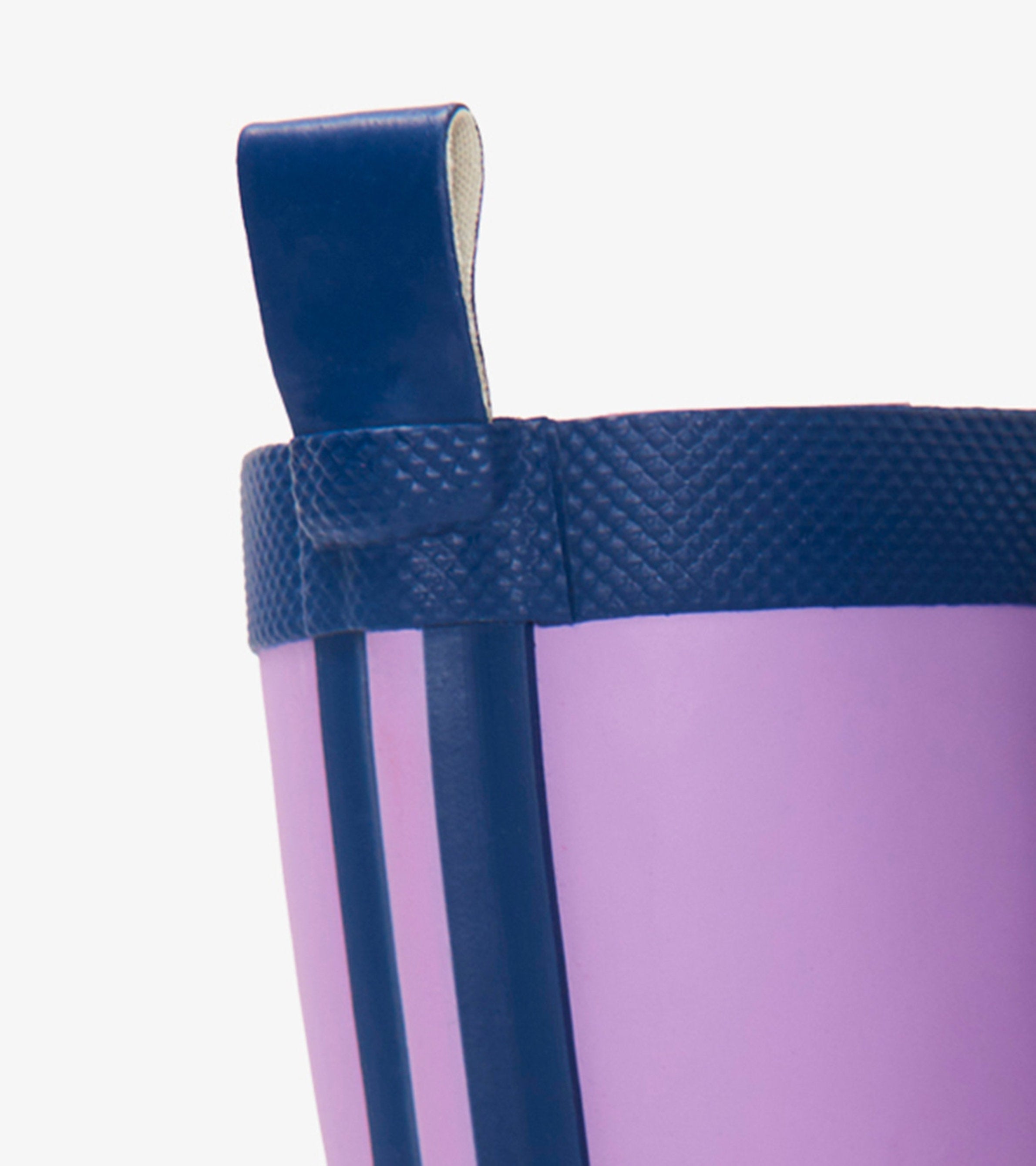 Hatley Kids Lilac And Navy Matte Rain Boots