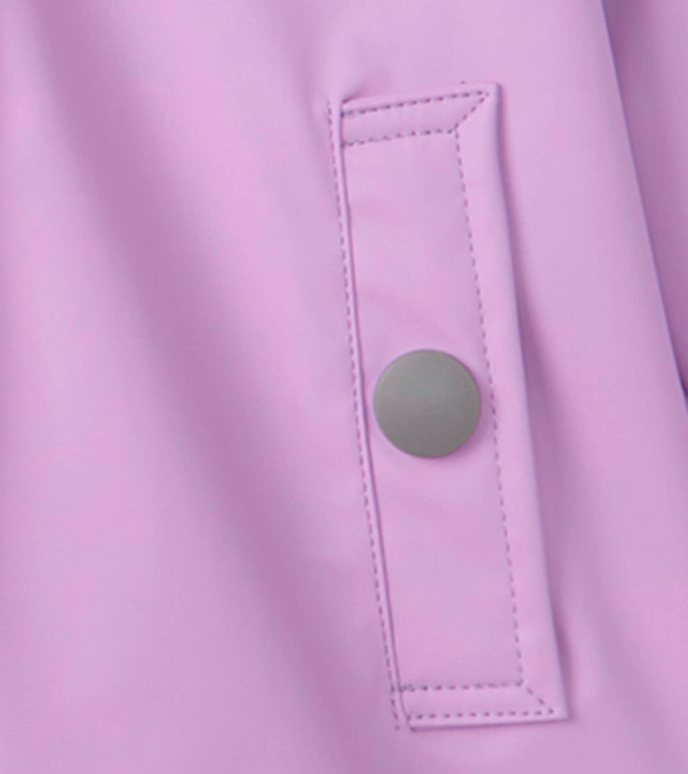 Hatley Girls Lilac Button-Up Rain Jacket
