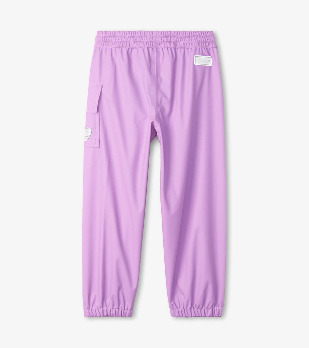 Hatley Lilac Kids Rain Pants