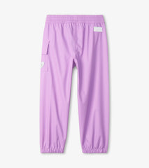 Hatley Lilac Kids Rain Pants