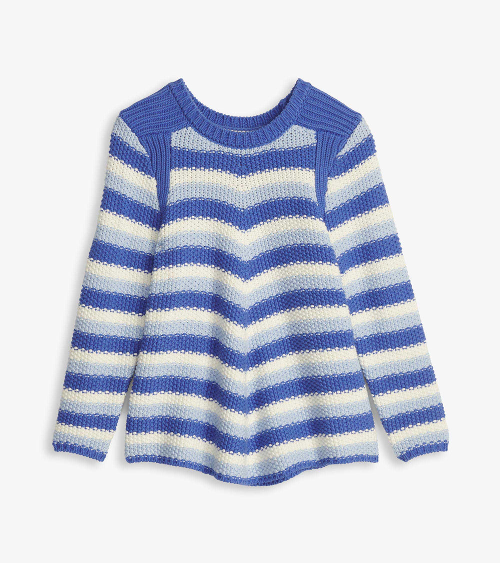 Hatley Chevron Swing Sweater - Navy Blue