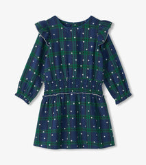 Hatley Girls Blackwatch Plaid Smocked Waist Dress