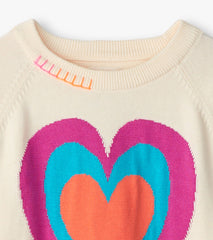Hatley Girls Layered Hearts Sweater
