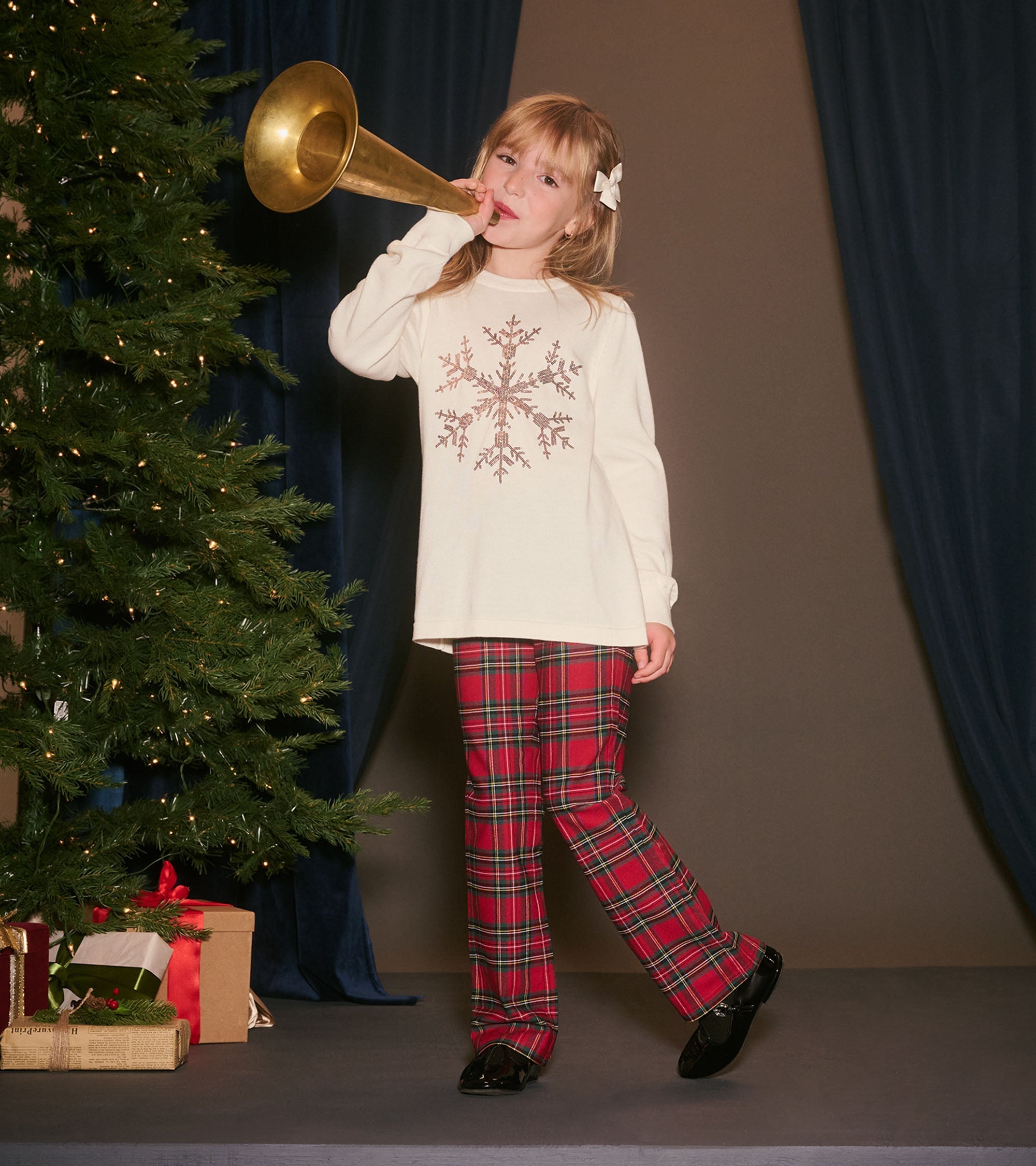 Hatley Girls Snowflake Pullover Sweater