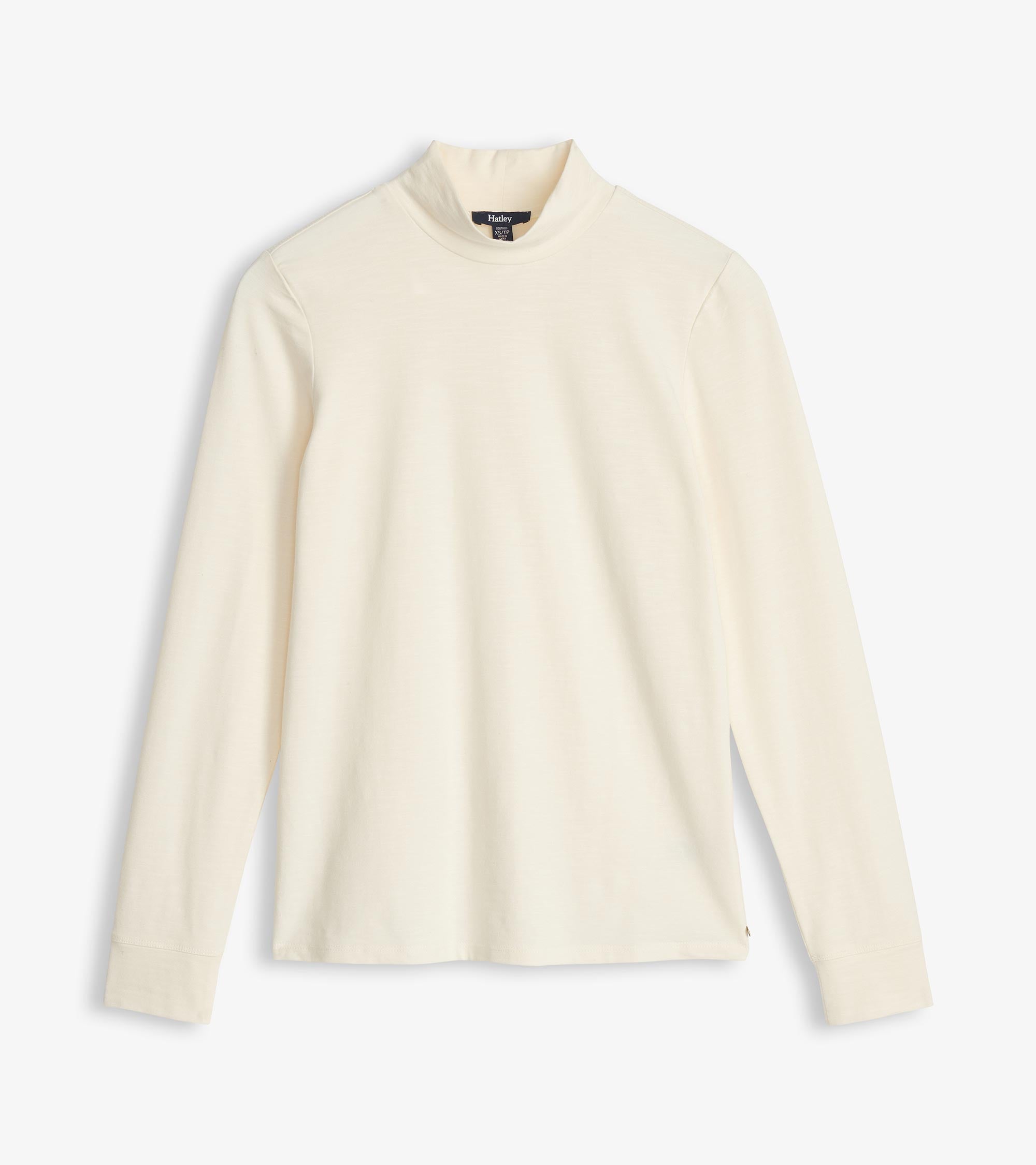 Hatley Mock Neck Top - Cream White