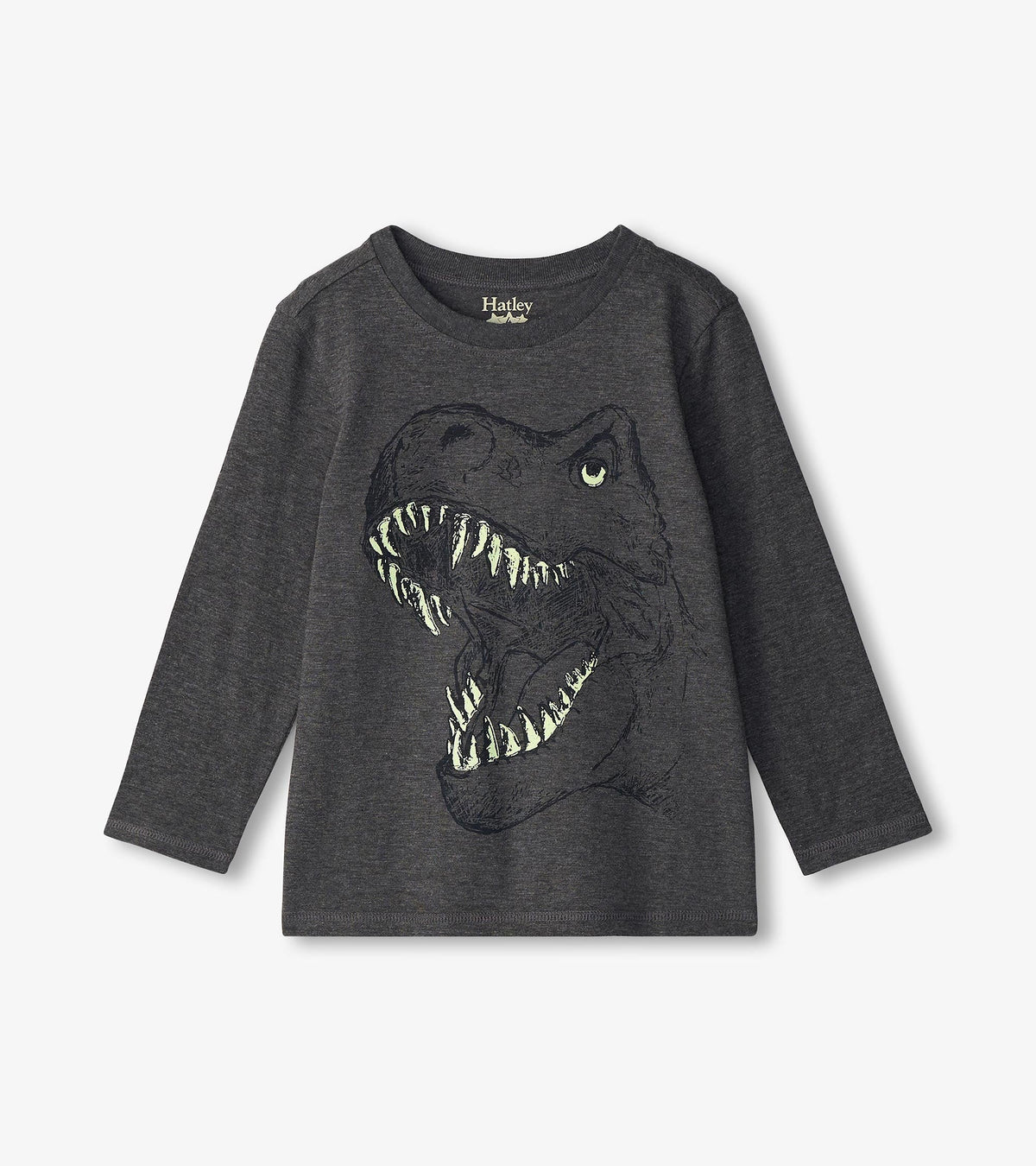 Hatley Boys T-Rex Glow in the Dark Long Sleeve T-Shirt
