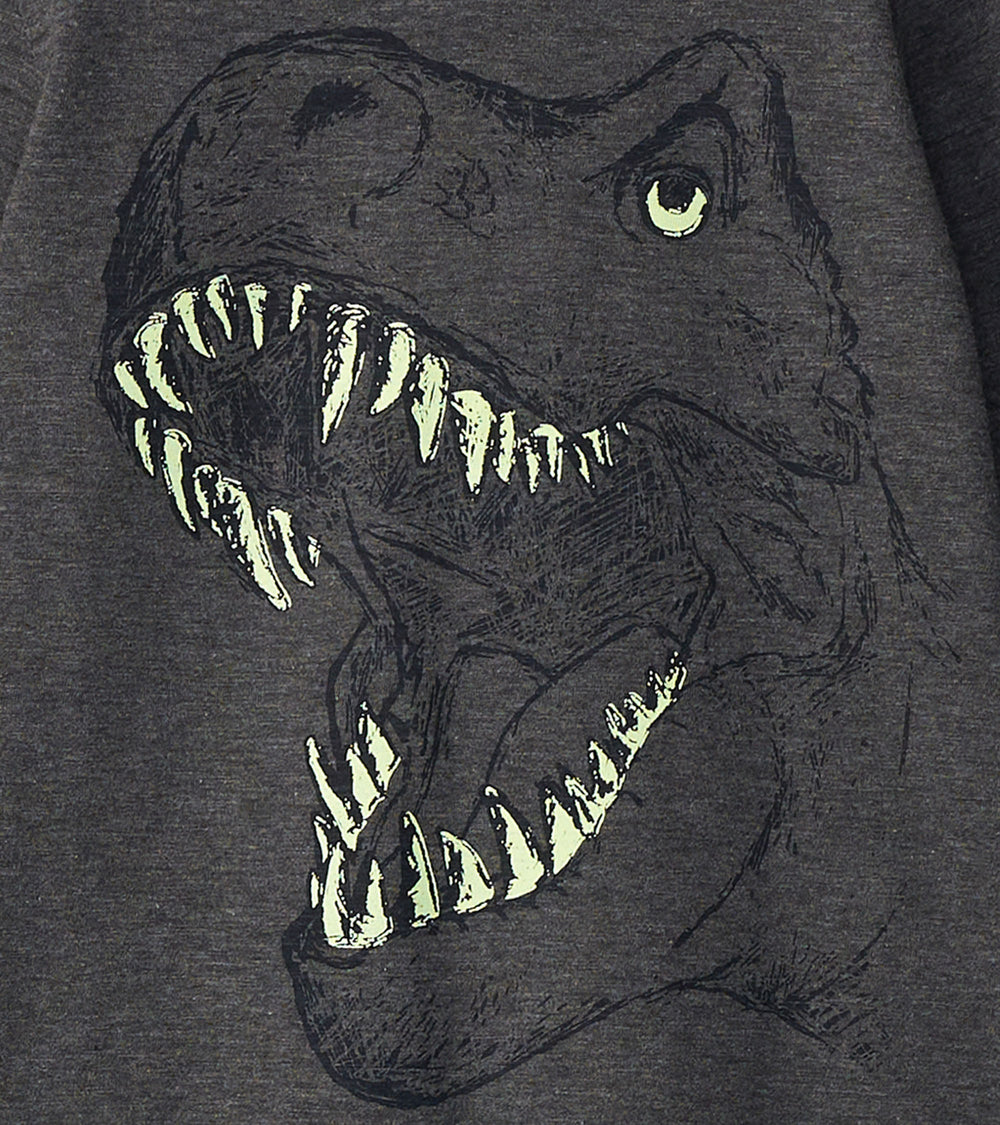 Hatley Boys T-Rex Glow in the Dark Long Sleeve T-Shirt
