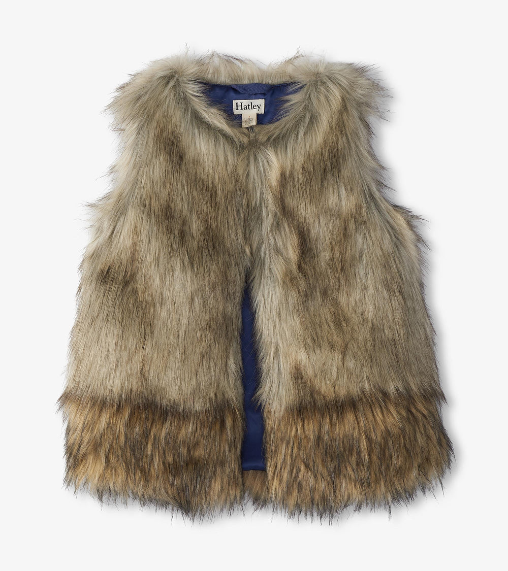 Hatley Girls Faux Fur Vest
