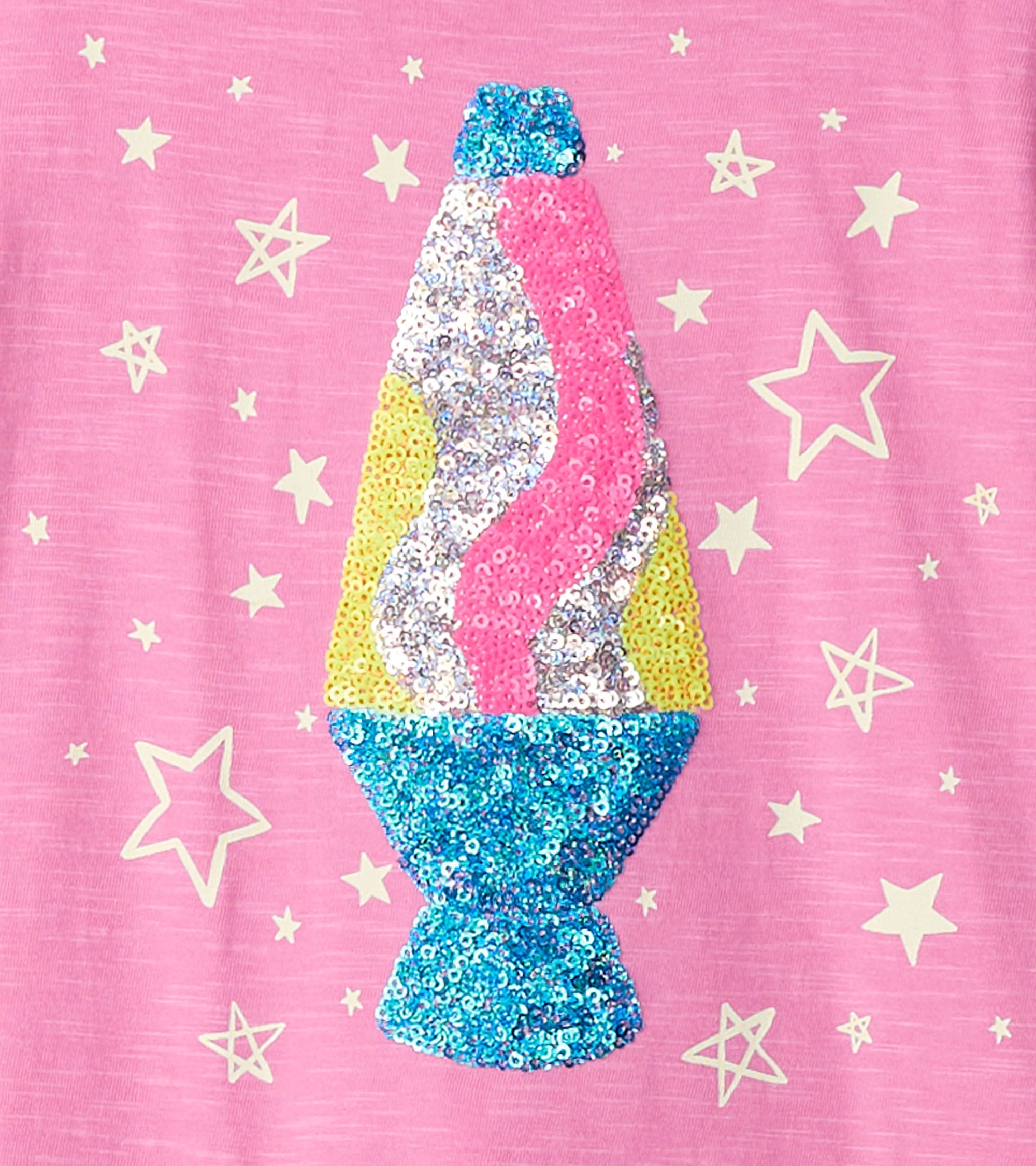 Hatley Girls Lava Lamp Long Sleeve Graphic Tee