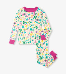 Hatley Girls Pink Falala Pajama Set