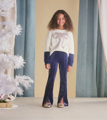 Hatley Girls Sparkle Wave Stretchy Flared Pants