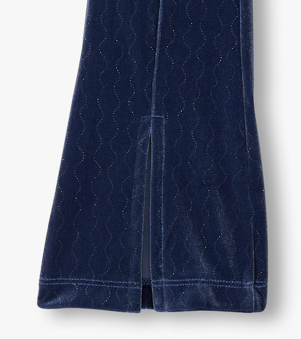 Hatley Girls Sparkle Wave Stretchy Flared Pants