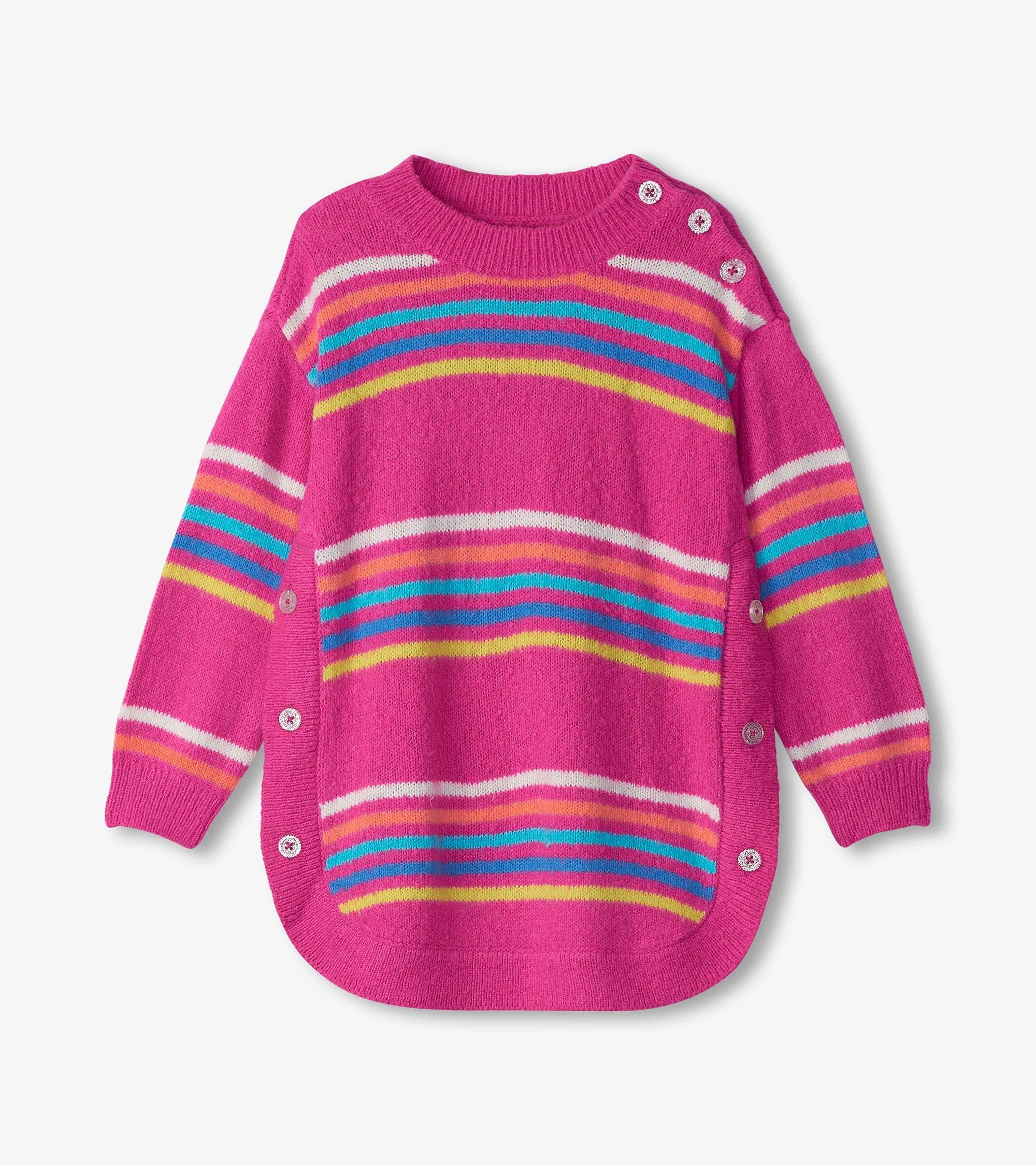 Hatley Girls Rainbow Stripes Sweater Tunic
