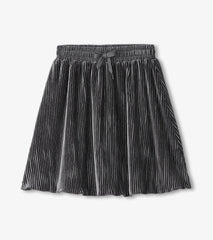 Hatley Girls Silver Shine Pleated Velour Skirt