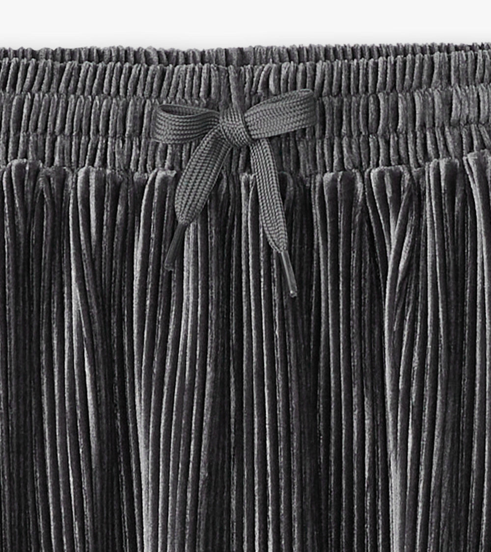 Hatley Girls Silver Shine Pleated Velour Skirt